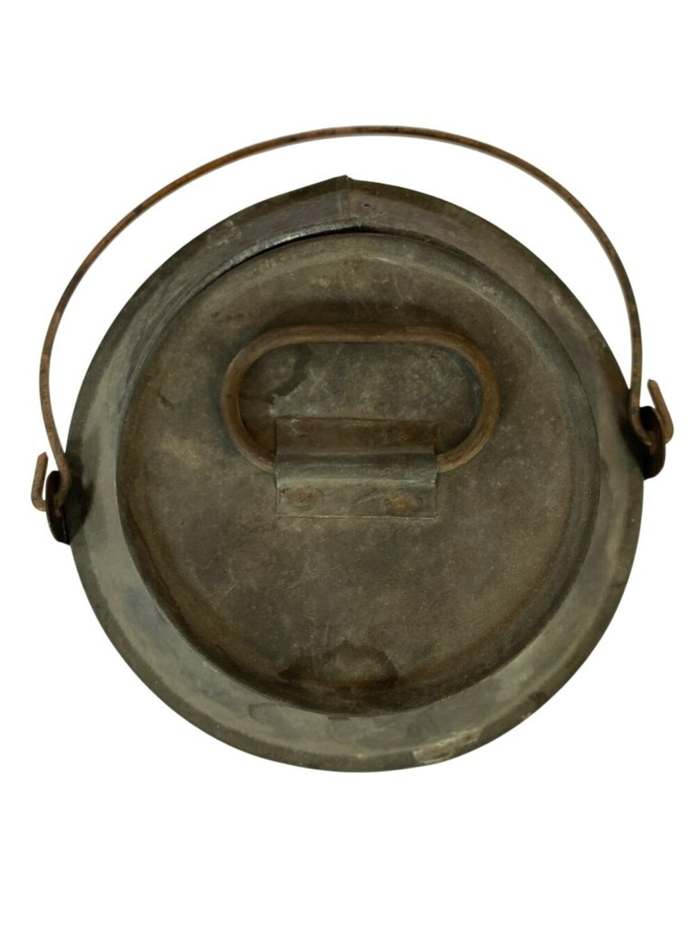 Antique Primitive Milk Cream Can Copper with Lid Vintage Rustic 7" Tall - Picture 5 of 12